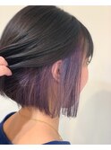 ボブ/インナーカラー /大人かわいい
