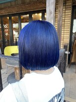 ヘアーサロン ミル(hair salon MiL) 【氏家】#暗髪カラー #ネイビーブルー #ネイビーカラー