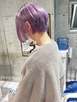 シィーム(cime) ラベンダーカラー ハイトーンカラー ショートヘア
