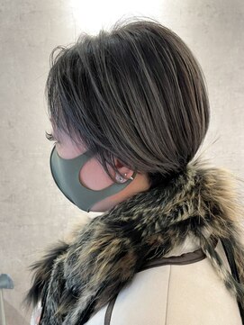 ボンドバイテトテ 三宮元町(BONDbytetote) 【BOND平山サロンスタイル】スモーキーグレージュ×こなれshort