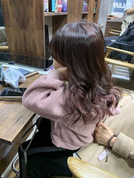 ラフ 難波店(LAFF) #黒髪#ボブルフ#ネビージュ#小顔#ワンレン