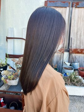 ユイマァル 倉敷店(YUIMARL) サラサラストレート×ラベンダーグレー