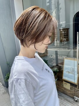 ヌード(NUDE) NUDE20代30代前髪なしショートくびれショート大人ショートボブ