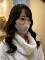 アンド ラ ブランシュ(&.La Blanche) イメチェンヘアスタイル/フェミニンロング/ダークアッシュ/大宮
