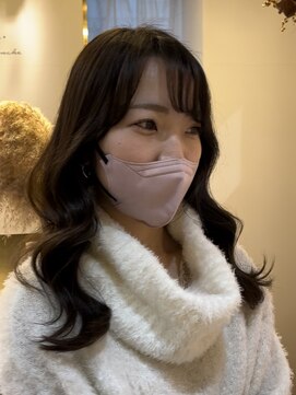 アンド ラ ブランシュ(&.La Blanche) イメチェンヘアスタイル/フェミニンロング/ダークアッシュ/大宮