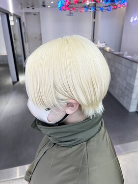 ゲーム 原宿店(GAME) ダブルカラーブルーベージュカラーケアブリーチハイトーンカラー