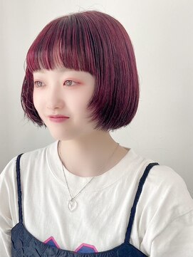 ネオリーブ クーロ(Neolive curro) ピンクカラー/赤系カラー×美髪韓国へア[横浜/東神奈川]