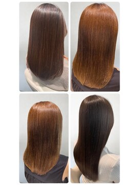 美容室フルール 20代30代40代髪質改善酸熱トリートメント艶感ストレート