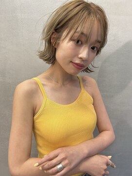 ニール シトロン 名古屋 伏見 丸の内(NEELU citron) 【Neelu_tomoya】ブリーチなしベージュ