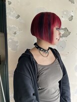 リム(LIM)&nbsp;前下がりbob×レッド×パープル