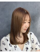 フリー(FREEY) 顔周りレイヤー　ブリーチ無し　ミルクティーベージュ