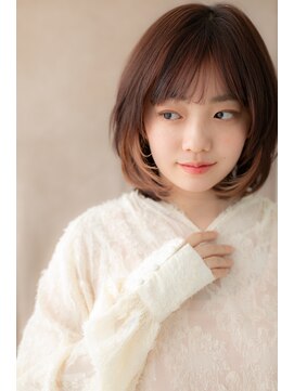 カバーヘア ブリス 大宮西口(COVER HAIR bliss) イヤリングカラー大人ハイライトピンクベージュY大宮20代30代