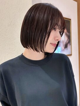 ヤイエ 青山店(yiye) ハンサムショートボブ前髪くびれショートボブ前下がりショート