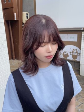 ヤコブ ヘアー(Jacob hair) 韓国ヘア/くびれミディ/バイオレットカラー