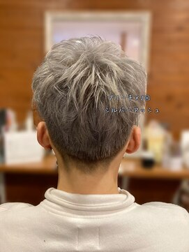 ピールアーク(peal ark) 王道メンズショートマッシュ清潔感ブリーチカラー透明感