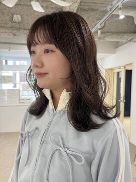 ノウハウ タニマチ(KNOWHOW tanimachi) ふわっとレイヤー/お顔まわりカット/ラベンダーカラー