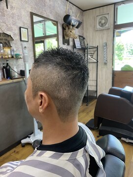 アールズ ヘア(R's hair) クロップモヒカン 印西 理容室 barber