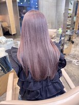 サンク 原宿 表参道(cinq) ダブルカラーハイトーンカラーピンクブラウンベージュカラー30代