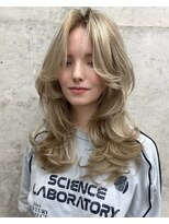 ヌエン 渋谷(NU/EN)&nbsp;海外ガール風ロングレイヤーカット/バタフライカット/小顔カット