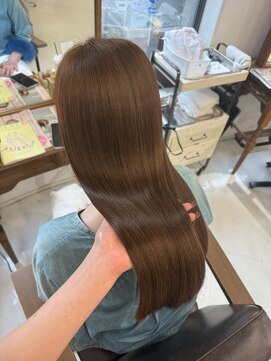 ハピネス 梅田茶屋町店(HAPPINESS) ブリーチなしダブルカラーベージュ髪質改善