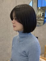 イミ(imi)&nbsp;大人ボブ/ダークグレー/髪質改善/白髪ぼかし/ショートカット登戸