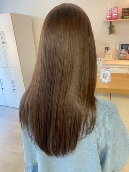エメ(aimer)の写真/【都島3分】"オージュア認定サロン！"ダメージを補修し、髪の状態に合わせたケアで理想の美スタイルに♪