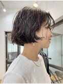 パーマボブパーマミニボブパーマフレンチボブパーマショートヘア