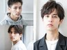 【新生活応援メンズ限定】 オーガニックカラー+デザインカット+眉カット￥6500