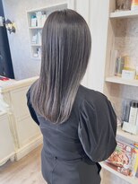 キャアリー(Caary) 福山美容室caary髪質改善ストレートグレージュ透明感ロング20代