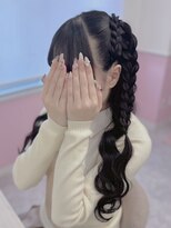 ミント(MINT)&nbsp;編み上げ×三つ編みハーフツイン☆