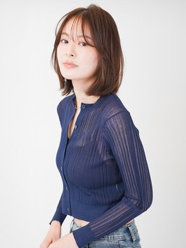 ニューヨークニューヨーク 三宮駅前店(NYNY) 大人レイヤーボブ+ダークブラウン