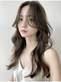 似合わせ顔まわりカット×透明感カラー