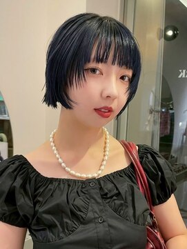 ユルクメゾンシティ 名古屋(JURK MAISON CITY) 名古屋/ダークパープル/ナチュラルショート/ミルクブラウン/夏