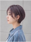サロンドリアン　谷崎　ショートヘア　ヴァイオレッドピンク