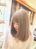 【透明感×髪質改善】ケアブリーチ+ダブルカラー+髪質強化Tr★艶ハイトーン