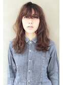 【nanuk】ヌケ感のあるクセ毛風ウェーブ ×　ミントアッシュ