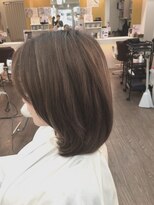 ヘアデザイン ラポール 茨木店(hair design Rapport)&nbsp;3Dカラーミランダ風セピアアッシュカラー王道ナチュラルセミディ