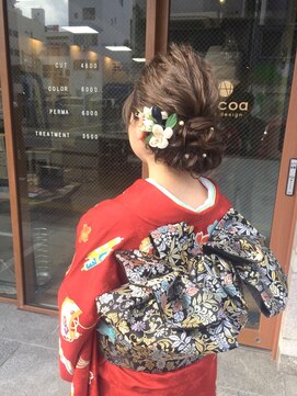 ニコアヘアデザイン(Nicoa hair design) Nicoaの和装スタイル★成人式や卒業式に★