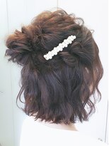 コーエン(coaen)&nbsp;結婚式に＊ボブハーフアップ