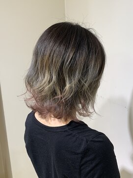 アズール 草加(azule) ピンクの裾カラー