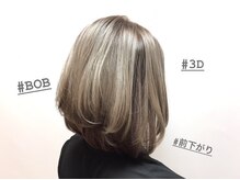 ブラッシュヘアードレッシング(BRASH Hair Dressing)の雰囲気（アッシュ系３Dカラー。）