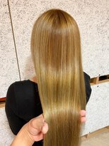 ユッカ エコル 塚口(YUCCA ekolu)&nbsp;ekolu/塚口/ツヤサラロング/極細ハイライト/ヘルシーブロンド