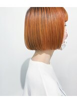 ソーコ 渋谷(SOCO)&nbsp;＊【SUN】オレンジベージュぱつんとボブ