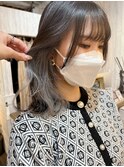 インナーカラー×ホワイトグレージュ【池袋/20代/30代/40代】