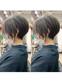 30代40代50代・大人ショートボブ・白髪ぼかし・小顔カットBISA