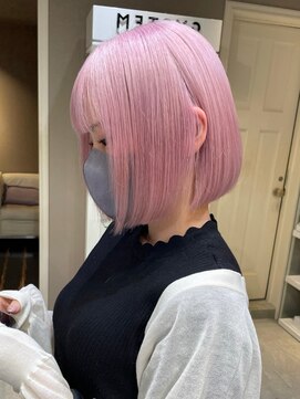 ベレーザ 渋谷(BELEZA) ba1700コットンピンクホワイトラベンダーチェリーピンクボブ