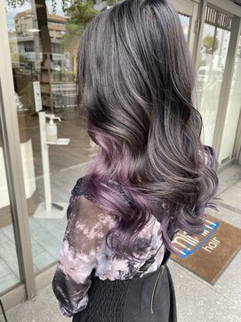 ミニム ヘアー(minim hair) 【minim×日比】インナーカラー ラベンダーピンク