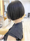 【松戸　ムラマツ】大人かわいい黒髪ボブ　秋冬前下りボブ