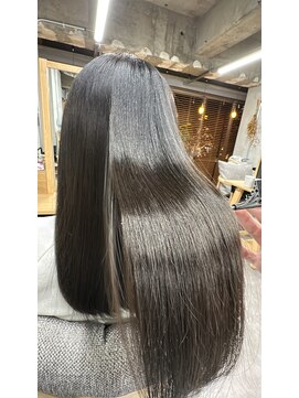 ヴィア(via) オリーブグレージュ×髪質改善カラー