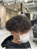 【ツイストスパイラルマッシュ】名古屋栄メンズカットパーマ